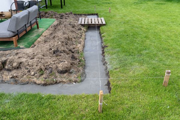 Cement Footer Installation in Yucaipa